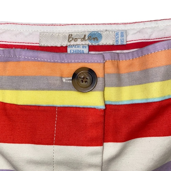 Boden Striped Bistro Shorts 8 - Picture 3 of 11
